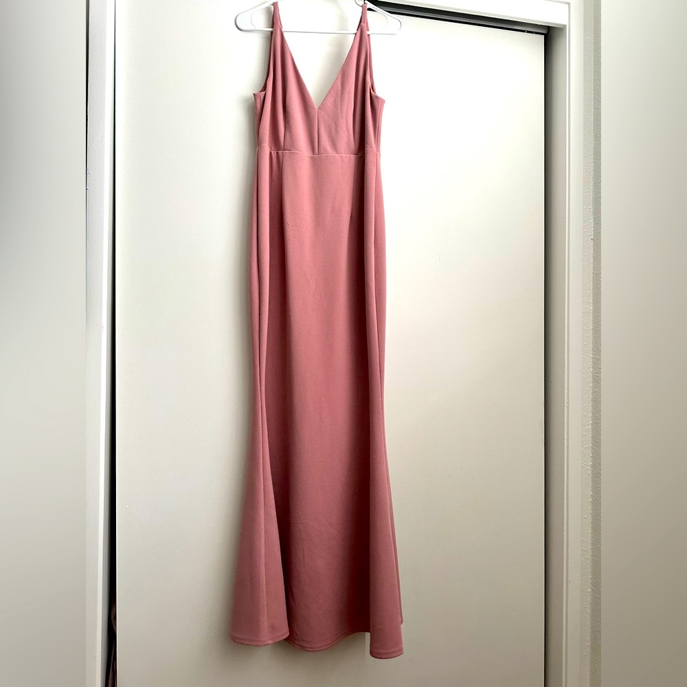 Women’s mauve bridesmaids dress